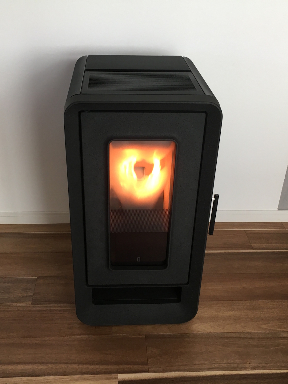 山本製作所 OU ペレットストーブの設置例